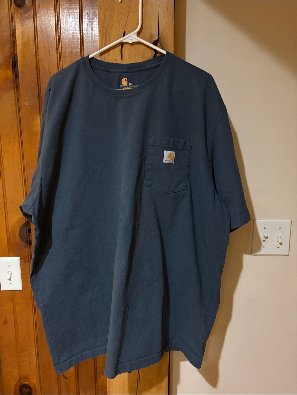 Carhartt Men’s Navy Blue Short Sleeve Pocket Tee